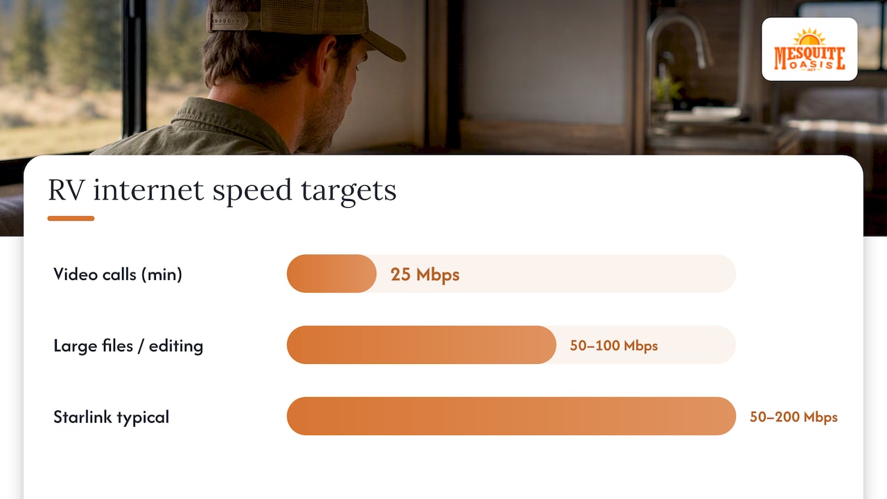 RV internet redundancy and speed requirements
