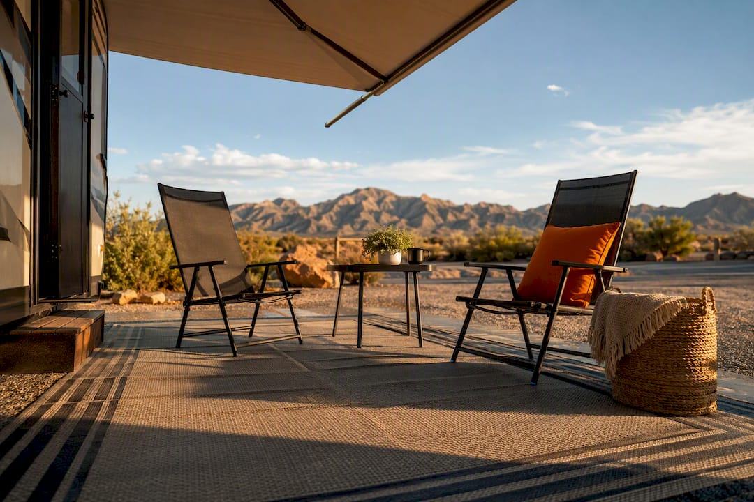 In 20 Minutes: Layered Safe RV Outdoor Living Setup or Managed Sites