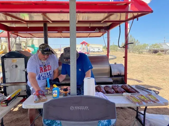 Resident event at the community center at Mesquite Oasis Lodge & RV Park in Odessa, Texas